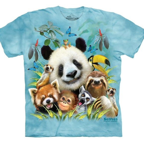 The Mountain Other - The Mountain Zoo Selfie Panda Kids Shirt XL
